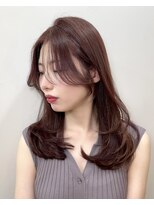 ワン バイ ジエクト(One by The Ect)&nbsp;大人色気レイヤー小顔前髪ローズブラウン