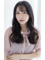 アリエッタ アザブ(ARIETTA AZABU) 大人可愛い韓国式小顔2WAYバングレイヤーカット 黒髪ロング