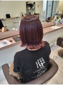ブリーチなしレッドカラー