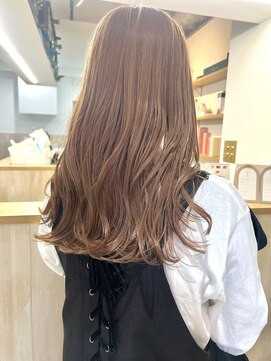 ラ ミュウ 八王子(LA.MIU) ミルクティーベージュ　ブラウン　ブリーチ　ケアブリーチ