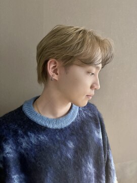 シエル バイ ケンジ 登戸 生田(CIEL by KENJE) 毛流れセンターパートハイトーン秋冬トレンドヘア