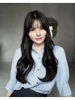 レノラ 本町(LENORA) 美髪ミディアムレイヤーカットデジタルパーマチェリーブラウン