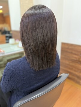 アークスヘアー 20代30代大人可愛い髪質改善小顔艶感ミディミルクティーベージュ