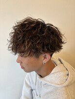 フリー(FREE) 波巻きパーマハイライトメンズパーマ