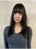 イメチェン/ピンクベージュ/前髪/中央林間
