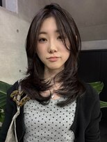 ナループロアポンテ(Nalu pu loa PONTE)&nbsp;海外風レイヤー/透明感カラー/カーテンバング/ミディアム