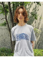 ヒュージ 表参道(huge)&nbsp;ニュアンスパーマ/くせ毛風ボブパーマ/センターパート/メンズ