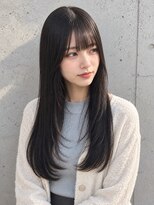 アミリー 成田美郷台店(Amily) 髪質改善×黒髪ぱっつん前髪ストレートロング艶髪