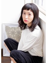ヘアアンドメイク エジェリ(hair&make egerie) シースルーバング短め前髪♪外国人風ロブ ダブルカラー 恵比寿