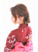 《Barretta/蒲田53》☆浴衣＆着付け☆ゆる編みくるりんぱ☆