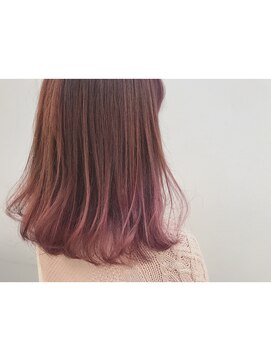 ラグジー(Luxy HAIR RESORT) ピンクグラデーションカラー【奈良市新大宮】