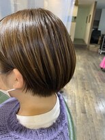 ヘアスペースブルーム エボリューション 庄内店(HAIR SPACE BLOOM evolution)&nbsp;コンパクトショート　小顔ショート　丸みショート