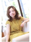 ナチュラル外はねミディ