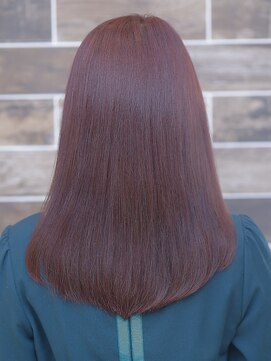 オーブ ヘアー フレイヤ 岩国店(AUBE HAIR freya) ピンクパープル♪サラ艶ストレート