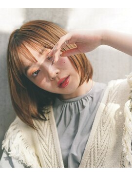 レジュアル(RESSUAL) 前髪　くびれミディ　イヤリングカラー　ラベンダーカラー