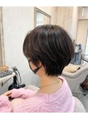 大人かわいい＊20代＊30代＊40代＊小顔ショートボブ【Zina銀座】
