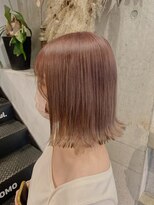 ココモ(KOKOMO) ぱつっとボブ×シアーピンクベージュ