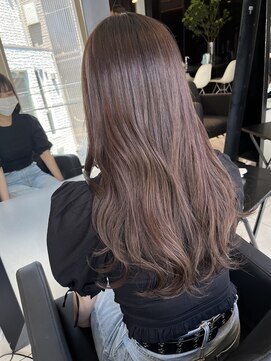 アクアオモテサンドウ(ACQUA omotesando) △ブリーチなしミルクティーベージュ艶カラーニュアンスカラー