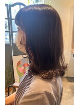 ヘアードレッシングショップ サロ(Hair Dressing Shop Salo) ミディアムス×モノトーン×ヴァイオレット