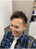 ツイストスパイラルパーマセンターパート<理容室>川口鳩ヶ谷76