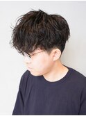 フェザーパーマ/刈り上げセンターパート/サーフカール[新宿]