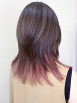 アルファ インタラクティブ エム フラワー(ALUFA interactive.M Flower)&nbsp;10代20代30代大人かわいい艶感裾カラーピンクベージュ立体感