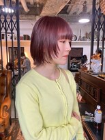 トレンチ(TRENCH)&nbsp;《TRENCH おつじ》ボブウルフ ピンクブラウン