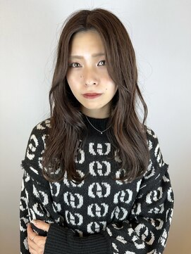 ヘアデザイン アンジェロカフェ(Hair Design Angelo cafe) チェスナットブラウン×韓国風ロング【20代30代40代】