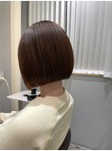 ミニボブ／縮毛矯正／艶髪