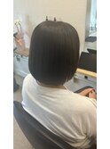 大人の切りっぱなしボブボブショート髪質改善20代30代40代