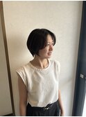 【庄内/ショートヘア】ハンサムショート・センターパート