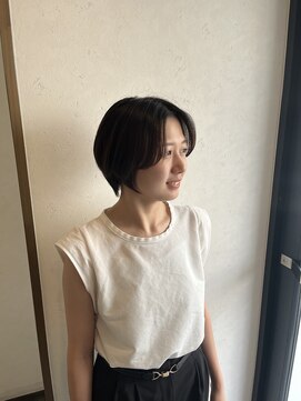 ヘアスペースブルーム エボリューション 庄内店(HAIR SPACE BLOOM evolution) 【庄内/ショートヘア】ハンサムショート・センターパート