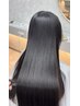 【髪質改善縮毛矯正】超高濃度水素ストレート＋カット＋シルクTR ￥27,500→