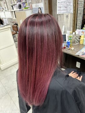 アーフィー 千葉(Arphy) バレイヤージュ×ピンク