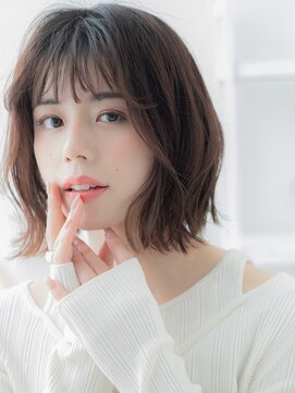 モッズヘア 越谷(mod's hair) 斜めバングくせ毛風ウルフカット外ハネロブc5越谷20代30代40代