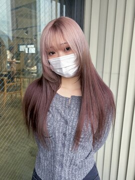 ザ オーダー(THE ORDER) ホワイトピンクとピンクベージュのルーツカラー グラデーション