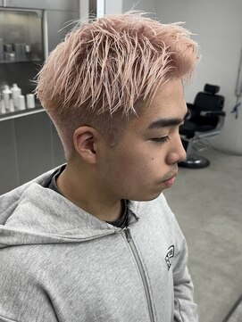 ロンド ローガン 名駅(Lond LOGAN) メンズハイトーンカラーホワイトピンク