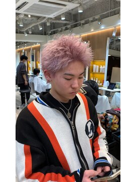 メンズ ラピス(Men's Lapis) スパイキーショート/ピンクベージュ