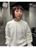 brown オン眉bob