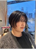 ショートボブインナーレイヤー