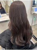 ピンクブラウン/カラー/ロング/韓国/青葉台