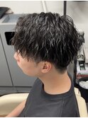 メンズマッシュ　ツイストスパイラルパーマ