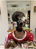 成人式、タイトシニヨン