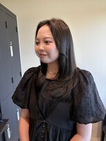 エデル(edel)&nbsp;オリーブブラウンカラー×ロングレイヤーカット