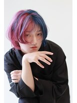 ステラ ヘア デザイン サロン(STELLA hair design salon)&nbsp;ボブレイヤーカット　ブリーチ　ツートーンカラー　S