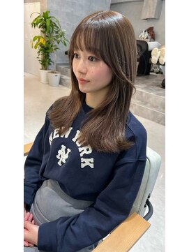 エヌ 武庫之荘店(enu) プツッと前髪可愛い顔周りカット