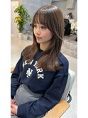 プツッと前髪可愛い顔周りカット