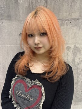 ワンズミラー 原宿(ONE'S MIRROR) オレンジカラー/レイヤーカット