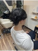 波巻きパーマ