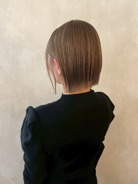 髪質改善/顔周りレイヤーカット/グレージュ[千葉/千葉駅]